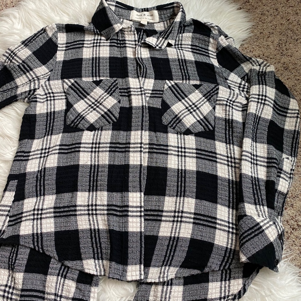 Cloth & Stone plaid soft flannel